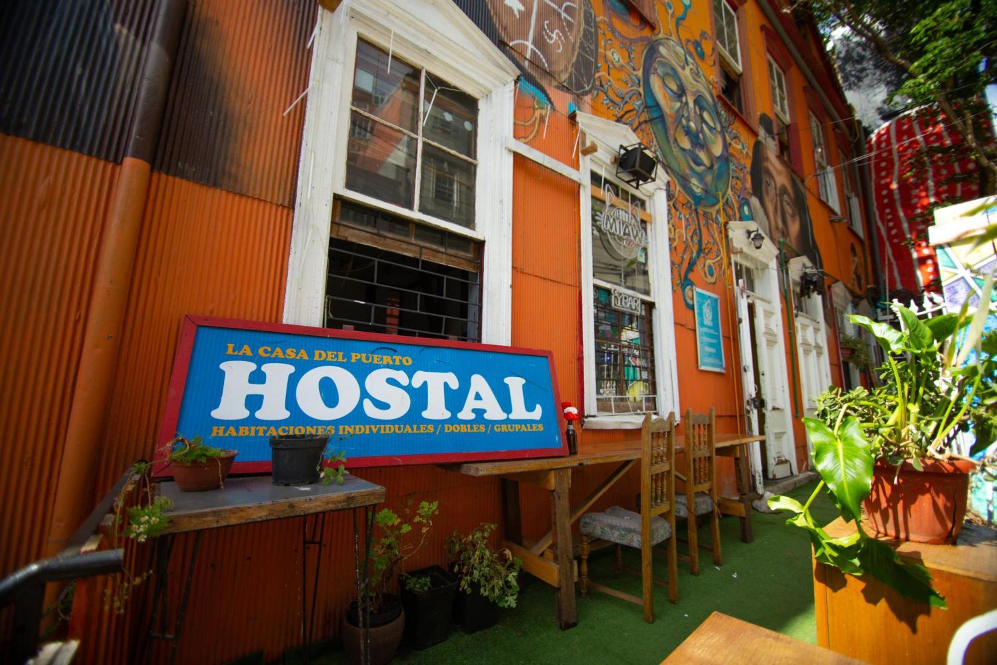 La Casa Del Puerto, Hostal Cultural, Cerro Alegre Valparaíso Екстериор снимка